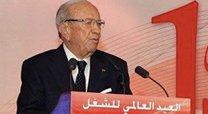 Beji Caid Essebsi au Palais des Congrès