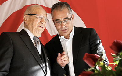 Beji Caid Essebsi et Mohsen Marzouk VRP de la jeune démocratie tunisienne aux Etats-Unis.