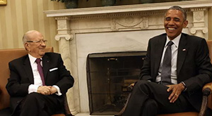 Béji Caid Essebsi reçu par Barak Obama