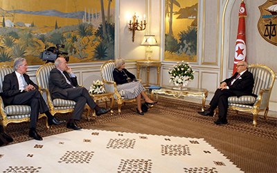Elisabeth Guigou reçue par Caid Essebsi