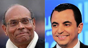 Moncef Marzouki et Hamza Balloumi