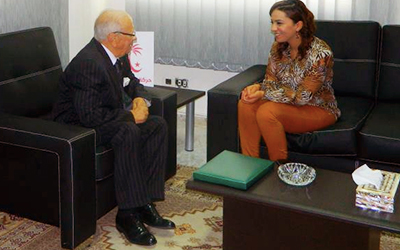 Rabiaa Najlaoui et Beji Caid Essebsi
