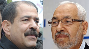 Chokri Belaid Rached Ghannouchi