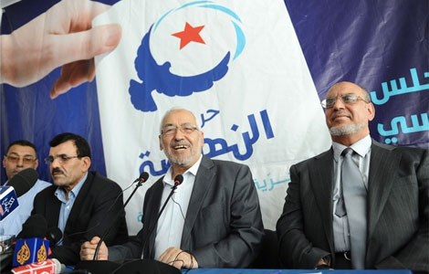 Ennahdha: Hamadi Jebali Rached Ghannouchi Ali Larayedh