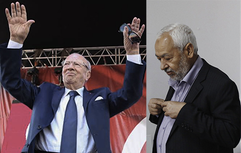 Beji Caid Essebsi et Rached Ghannouchi Banniere