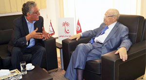 Hamma Hammami et Béji Caïd Essebsi