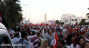 manif des Tunisiens le 13 aout au Bardo