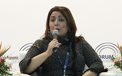 Amel Bouchamaoui au Tunis Economic Forum