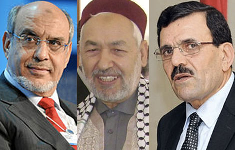 Ennahdha : Hammadi Jebali Rached Ghannouchi Ali Larayedh