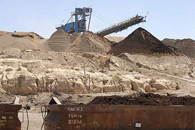 Mine de phosphate à Redeyeb .
