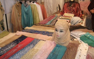 Artisanat foulards Tunisie