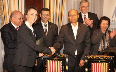 Moncef Marzouki en Allemagne 