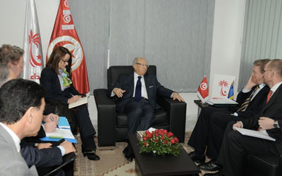 Stefan Füle Béji Caid Essebsi 