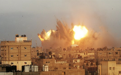 Bombardement-de-Gaza