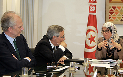 Amel Azzouz et Franco Bassanini