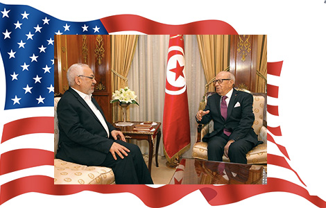 Caid Essebsi, Ghannouchi et les Etats Unis