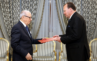 Caid Essebsi et Faycal Gouia