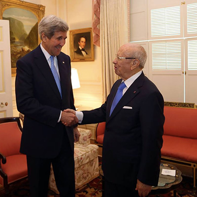 Caid Essebsi et John Kerry aux Etats Unis