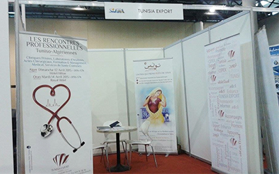 Stand du Cepex au Salon Siaha 2015 à Oran.