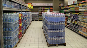 Eau minérale supermarché