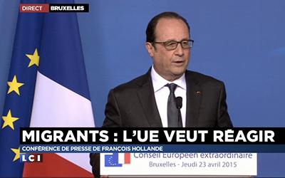 Francois Hollande et les migrants
