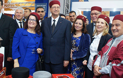 Habib Essid au salon de l'artisanat Banniere