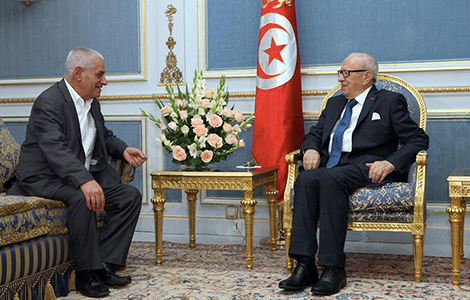 Houcine Abassi reçu par Beji Caid Essebsi Banniere