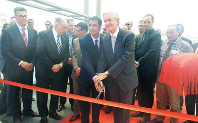 Inauguration de la station Total aux Jardins du Lac