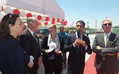 Inauguration de la station Total aux Jardins du Lac 2