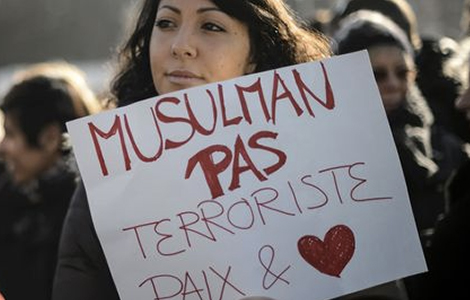 Musulman pas terroriste Banniere