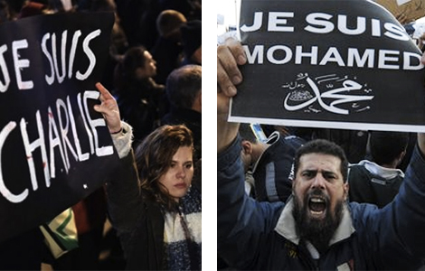 Je suis Charlie Je suis Mohamed Banniere