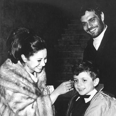 Omar Sharif Faten Hamama et leur fils Taraq