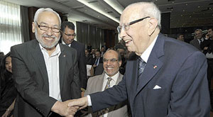 Ghannouchi et Caïd Essebsi