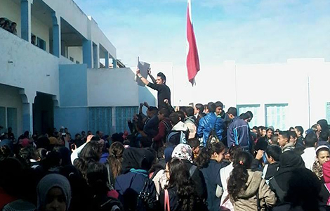 Manif des lycéens Banniere