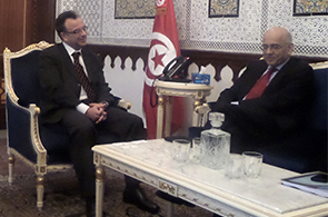 Slim Chaker recoit Messaoud Ahmed 
