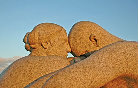 Man and Woman par Gustav Vigeland Banniere