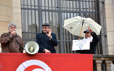 Manifestation de Tunisiens à Genève