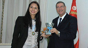 Sarra Besbes et Habib Essid