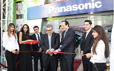 Walid Loukil au showroom Panasonic au Maroc 
