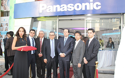 Walid Loukil au showroom de Panasonic au Maroc