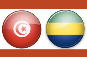 Tunisie-Gabon-Drapeaux