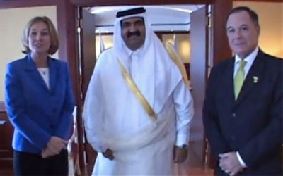 emir qatar tsippi livni 7 18