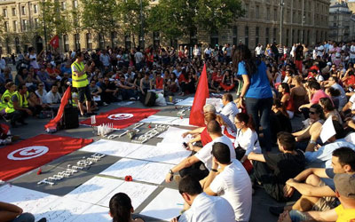 manif tunisiens paris 8 3 2