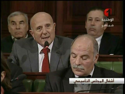 Néjib Chebbi à l'Assemblée constituante.