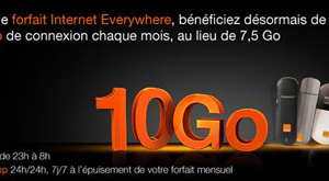 Orange Tunisie offre à ses clients Clé 3G, à partir de février, un supplément de 2,5 Go chaque mois afin de les faire profiter davantage de leur connexion.