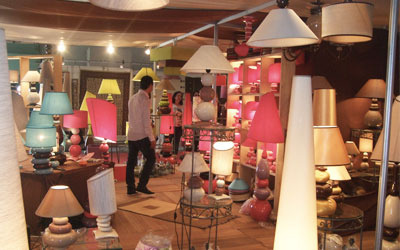Artisanat lampadaires Tunisie