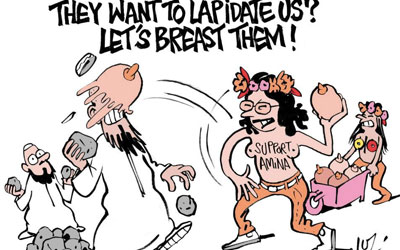 Caricature Amina Femen