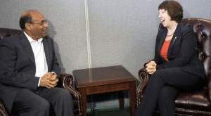Moncef Marzouki Catherine Ashton