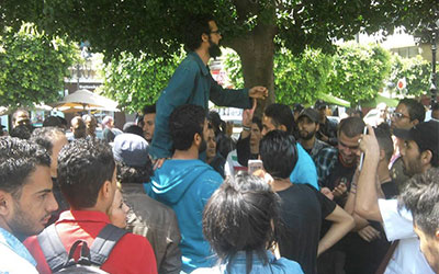Manifestation-de-Jeunes-a-Tunis