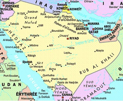 Carte-Arabie-saoudite